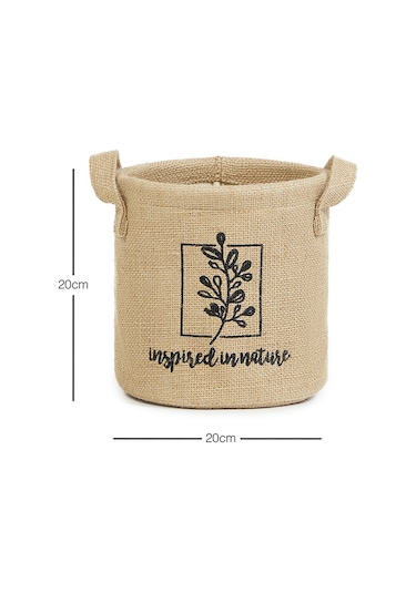 Ocean Home Textile Inspred In Nature Jüt Sepet 20 x 20 cm