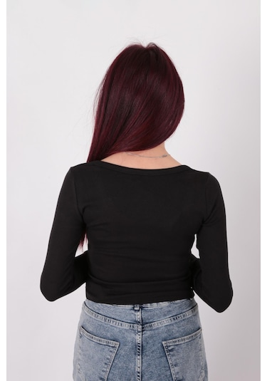 Busem W0011619 Kadın Bluz Siyah