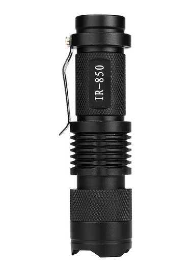 Ebitda Ir Lamba 850nm 5w Zoom Kızılötesi El Feneri Siyah - Gece Görüşü İçin Mükemmel Siyah