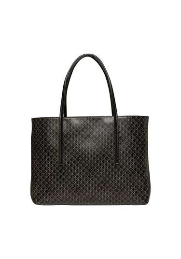 Emblem Aop Small Tote Kadın Siyah Çanta-9167 Siyah