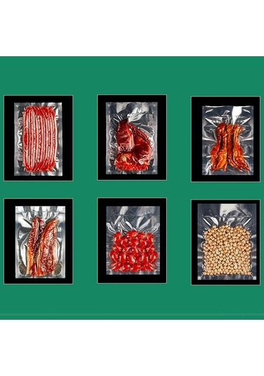 Pazly 100 Adet Vakumlu Saklama Poşeti - Gıda Depolama İçin Çeşitli Boyutlar