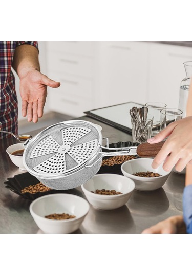 Homyl Kullanışlı Kahve Çekirdeği Kavurma Makinesi Paslanmaz Gümüş