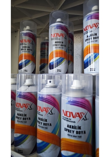 Novax Akrilik Sprey Boya 400 Ml Mat Siyah