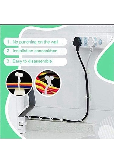 Ulzyvf Lebihmurah 5020 100 Adet Görünmez Duvar Sarmaşık Fikstürü, Bitki Tırmanma Duvarı Klipleri, Ev Bahçe Duvarı Yapışkan Kanca Orta