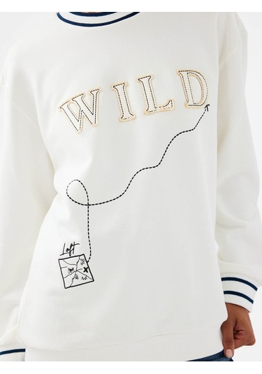 Loft Beyaz Kadın Sweatshirt Lf2040718 Beyaz