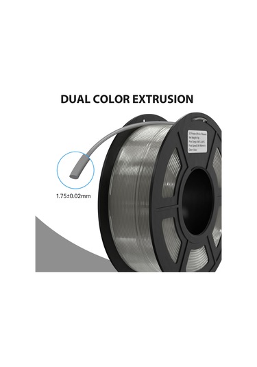 Tenfowee Hızlı Baskı Pla Filament - 1.75mm Çevre Dostu 3d Yazıcı Malzemesi 1kg Şeffaf