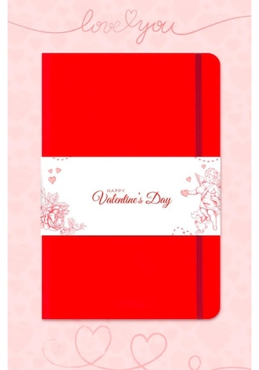 Tarihsiz Klasik Defter Rec Note 13x21 Çizgili Kırmızı