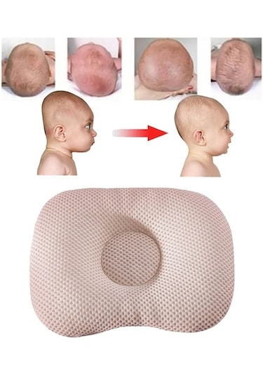 Bebek Düz Kafa Yastığı Bej