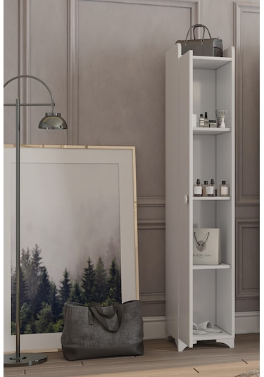 Patiko Swing Bdlp 047 Tek Kapılı Çok Amaçlı Dolap Beyaz