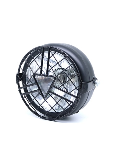 Motosiklet Ok Ucu Retiküler Retro Lamba Cg125 / Gn125 İçin Led Far Modifikasyon Aksesuarları Beyaz