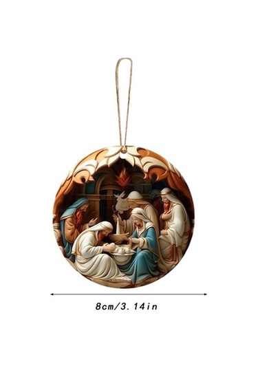 Lijinxu Noel Pencere Kolye Zanaat Noel Paskalya Tatili Stil C