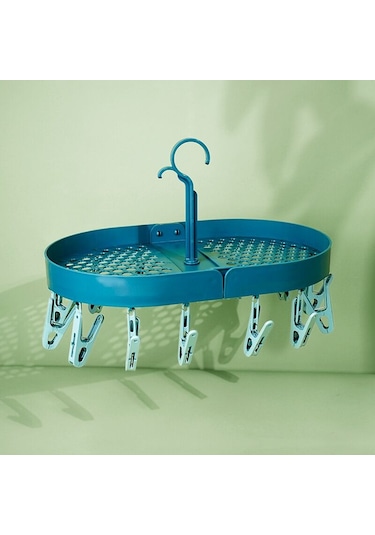 Katlanabilir Giysi Askısı Marka Kurutma Çorapları İç Çamaşırı Kurutma Askısı Klipsli Kurutma Depolama Eserleri Rüzgar Geçirmez Giysi Askısı C Diğer