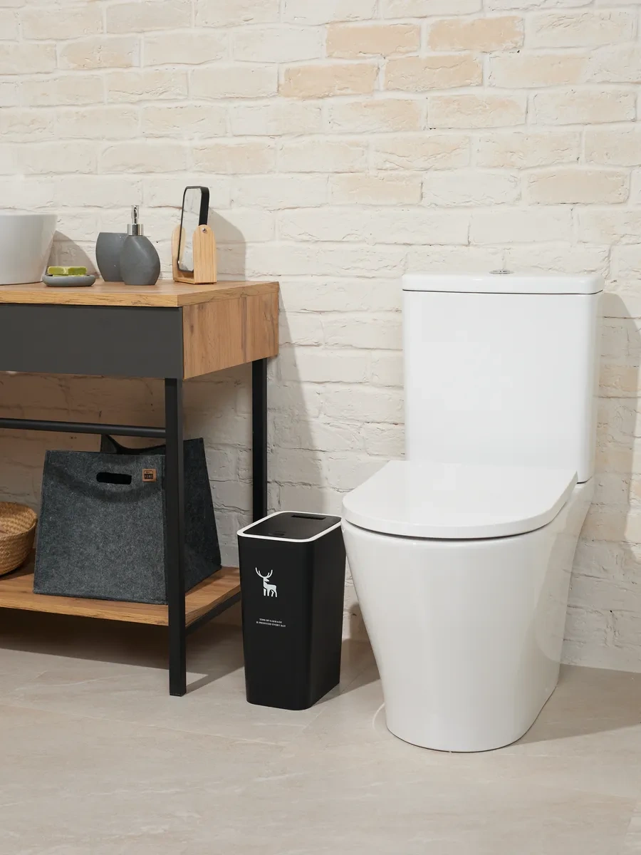 Solın Kapaklı Çöp Kovası 262355796 Siyah