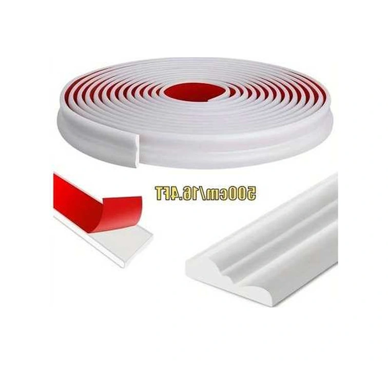 Trendooze Kendinden Yapışkanlı Pvc Sıva Şeridi Beyaz 500 Cm Sunline022, Çok Amaçlı Dekorasyon Aracı Beyaz