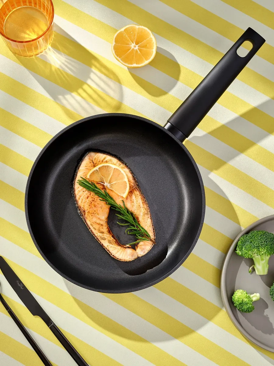 Pragma Pelke 20 Cm Kapaklı Alüminyum Tava 290114772 Siyah