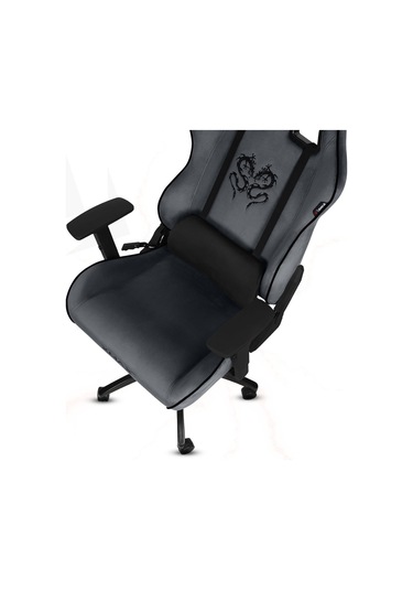 Rio Balerion Koyu Plaza Grisi Kadife Terletmez Kumaş Gaming Oyuncu Koltuğu-3 Gri