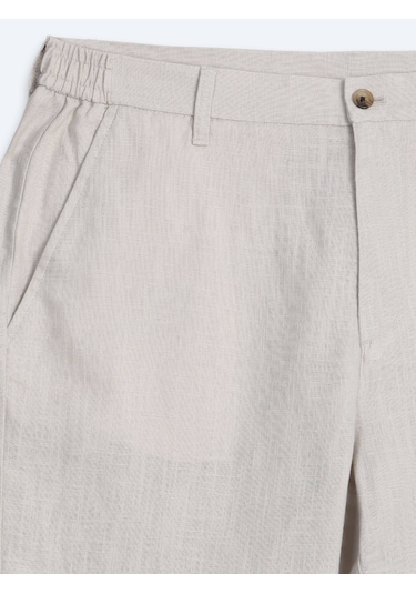 Kip Taş Dokuma Relaxed Fit Casual Pamuk Karışımlı Pantolon