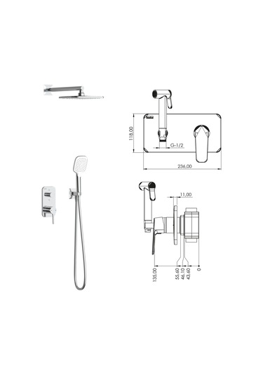 Teska Alinda 2 Yönlü Krom