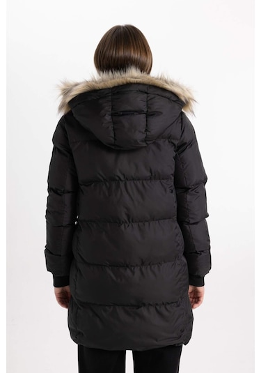 DeFacto Su İtici Şişme Uzun Mont Parka Rüzgar Geçirmez Fermuarlı Suni Kürk Çıkarılabilir Kapüşonlu A4105AX24SPBK27 Siyah DeFacto Su İtici Şişme Uzun Mont Parka Rüzgar Geçirmez Fermuarlı Suni Kürk Çıkarılabilir Kapüşonlu A4105AX24SPBK27 Siyah
