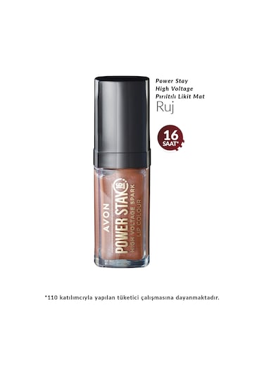 Avon Powerstay High Voltage Spark Likit Ruj Nude Surge