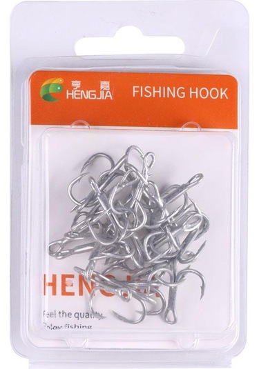 20 Adet/kutu Balıkçılık Üçlü Kanca Döküm Balıkçılık Kanca Yüksek Karbon Çelik Süper Keskin Mukavemetli Karbon Çelik Açı Kanca 8