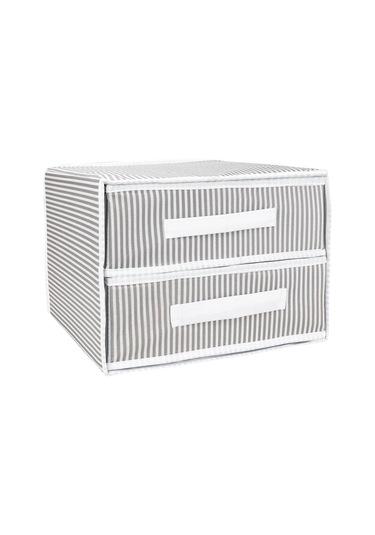 İki Bölmeli Çekmece - Gri 4401 Renkli