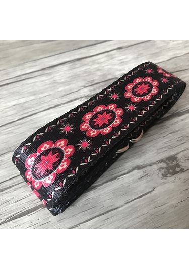 Monyee Siyah Desenli Pilates Ve Yoga Germe Kayışı - 185cm Uzunlukta, Yumuşak Ve Dayanıklı, Metal Ayarlı Halkalı, Vücut Germe Ve Egzersiz Yardımı Diğer