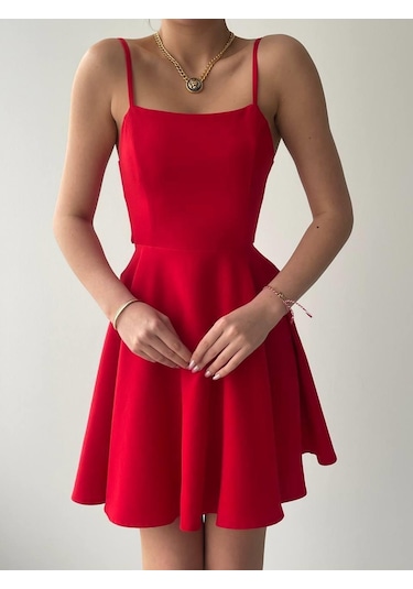 Pole İp Askılı Elbise Altın