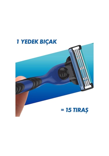 Gillette Mach 3 Sport Tıraş Makinesi + Yedek Tıraş Bıçağı 2'li