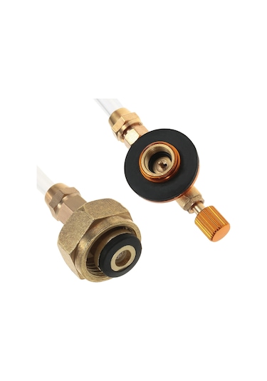 Açık Kamp Gaz Sobası Dolum Adaptörü Lpg Silindir Adaptörü Düz Tank Dolum Adaptörü Dönüştürücü Alman Standardı Çok Renkli