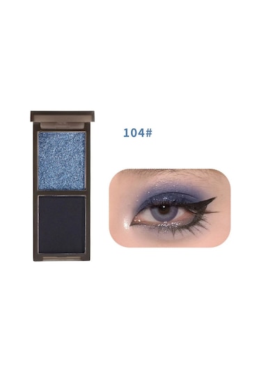 2renk Göz Farı Paleti Mat Glitter Göz Farı Gotik Kırmızı Siyah Pigmentler Su 04 01