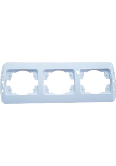 Zirve 3'lü Yatay Çerçeve Beyaz Elbi