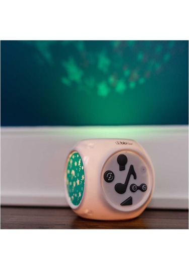 Bblüv Kübe Müzikli Gece Lambası Ve Projektör Beyaz