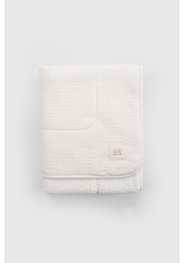 Wellsoftlu Kapitone Ekru Bebek Battaniyesi 80x100 CM Ekru