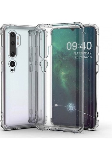 Blogy Note 10 İle Uyumlu Crystal Fit Kılıf Crystal Clear