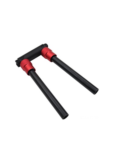 Youtek Elektrikli Dengeli Bisiklet Katlanabilir Alüminyum Ön Kolu, 90 Derece Açılabilir, 150 Kg Dayanıklı, Siyah-kırmızı Renkli Donanım Parçası