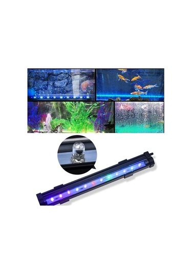 Silkroadselect Longbangdian Shop Kırmızı Stil Akvaryum Işığı Led Renkli Akvaryum Işığı Uzaktan Kumanda Rengi Değişen Dalış Balık Tankı Lambası Tank Işıkları Renkli