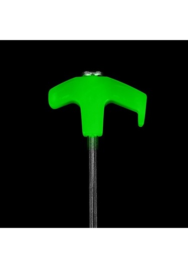 Pazly Parlak Çadır Spiral Çivi - Yüksek Dayanımlı Çelik 250mm Kamp Kazığı Gümüş Renk Gümüş