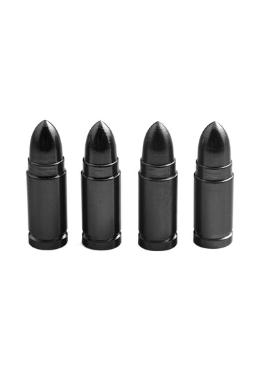 Neevoyu Alüminyum Bullet Tip Lastik Valf Kapağı, Siyah, Araba-suv-motosiklet-bisiklet İçin, Dayanıklı, Dirt Koruma, Kolay Kurulum