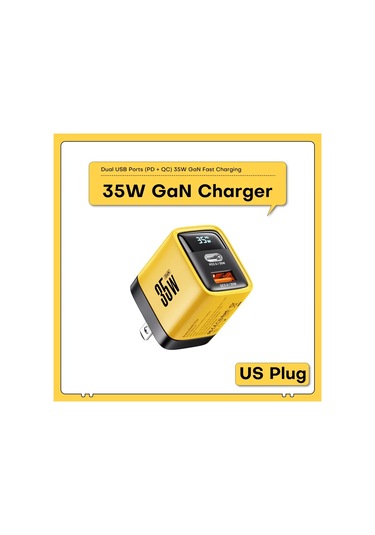 Asometech Gan 35w Hızlı Şarj Cihazı Qc4.0 Pd3.0 Pps İphone Uyumlu 15 Pro Samsung S23 Xiaomi Chdistribütör Garantili