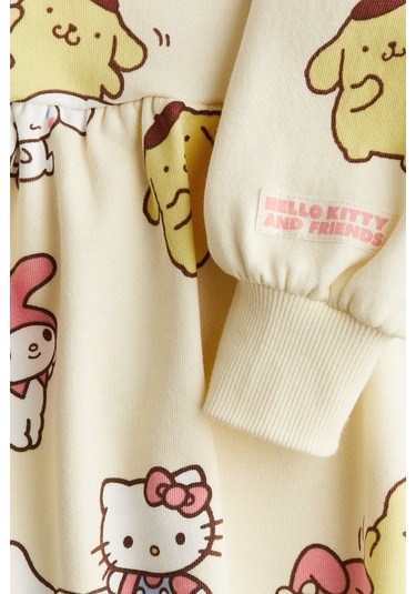 Kuromi Kız Çocuk Elbise Sarı