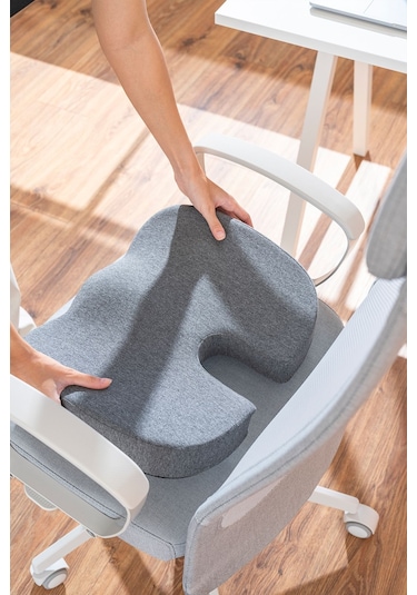 Visco Coccyx Serinletici Jelli Ortopedik Oturma Minderi Kuyruk Sokumu Minderi 45 34 7cm