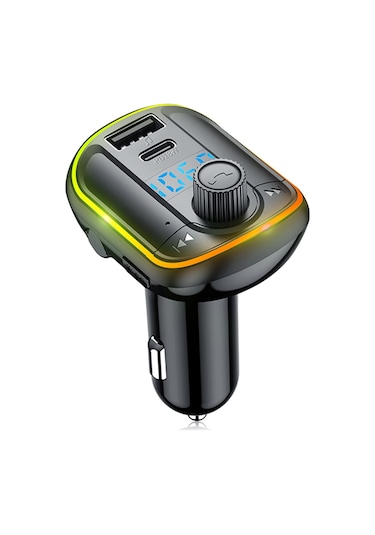 Singree Araç Bluetooth 5.0 Fm Verici Mp3 Çalar Çift Usb Hızlı Şarj 18w Kablosuz El Serbest Müzik Çalıcı Tf/u Disk Oynatıcı