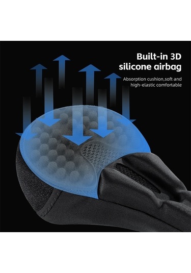 Ebitda 3d Hava Yastığı Bisiklet Sele Kılıfı, Şok Emme Klozet Kapağı, Silikon, Gri Batı Bisiklet Yp0801225, Nefes Alabilir A Gri