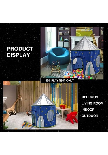 Tongxida Çocuklar Erkek Çocuklar İçin Çadır Oyun Çadırı Mavi Yd26209 Ev Çocukluğu Mavi