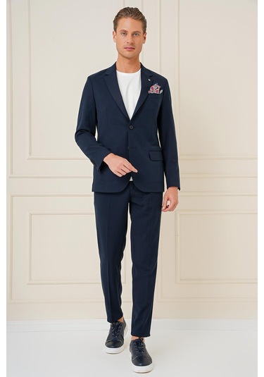 C 691 Slim Fit Lacivert Spor Ceket Lacivert