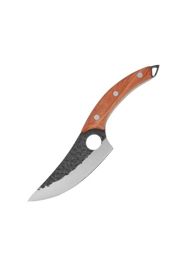 Novahub Hk-1005 6.ınc Karbon Çelik Kavisli Sap Kesim Bıçağı Kahve Kahve