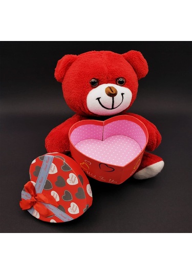 Periboia Hediyelik Kırmızı Kutulu Ayıcık