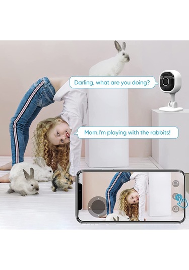 Geeksen A3 Ev Güvenlik Kamerası: 1080p Hd, Wifi Uzaktan Erişim, Gece Görüşü, Akıllı Konuşma Ve Alarm Fonksiyonları