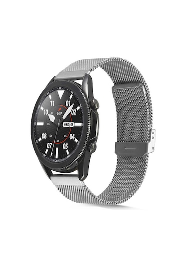 Galaxy Watch 46mm Uyumlu Krd-45 22mm Metal Zore Kordon-mavi